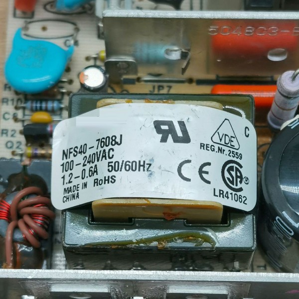 NFS40-7608J 1.2-0.6A 산업용 병원 전원 공급 장치 제품 이미지