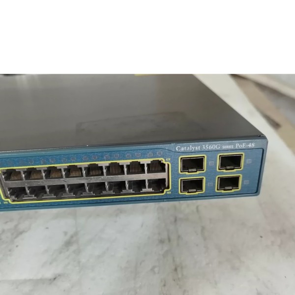Cisco 48포트 풀 기가비트 POE 전원 공급 장치 스위치 WS-C3560G-48PS-E용 제품 이미지