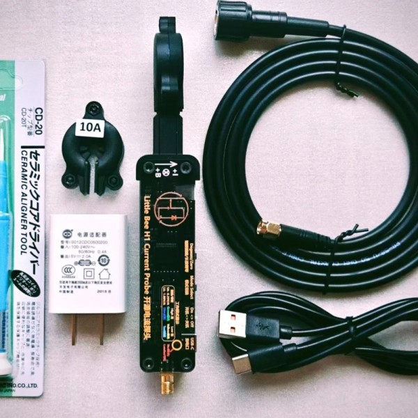 전류 프로브 오픈 소스 DIY ACDC 고주파 30MHz 대역폭 5A10A 듀얼 자기 헤드 제품 이미지