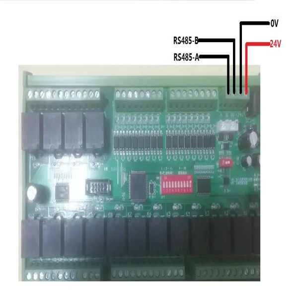 릴레이 모듈디지털 입력 및 출력IO 카드PLC 증폭기 보드R485Modbus RTU 제품 이미지