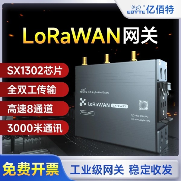 멀티 채널 LoRaWAN 게이트웨이 SX1302 IoT 4G 이더넷 무선 모듈 풀 듀플렉스 제품 이미지