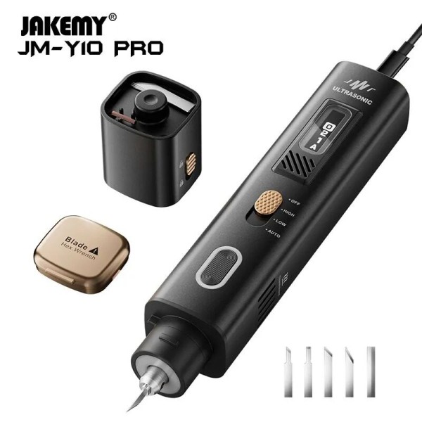 Jm-y10pro 초음파 절단 칼 플라스틱 수지 pcb 탄소 섬유 diy 전기 조각 3d 인쇄 35w 제품 이미지