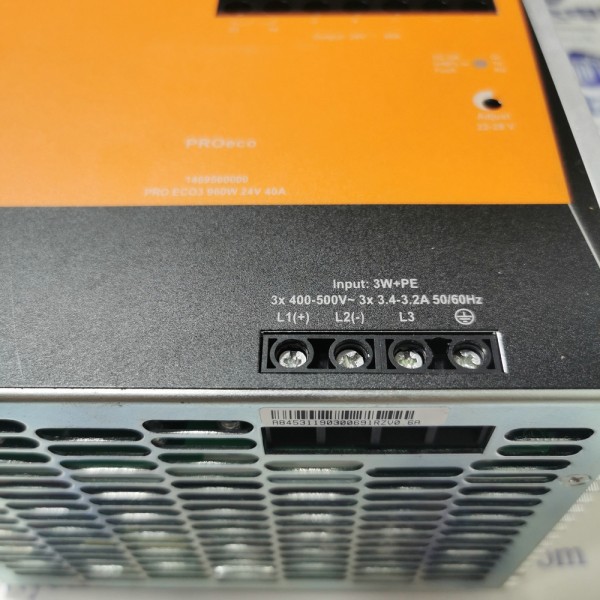 PRO ECO3 960W 24V 40A 완벽 작동 스위칭 전원 공급 모듈 가이드 레일 설치 1469560000 제품 이미지