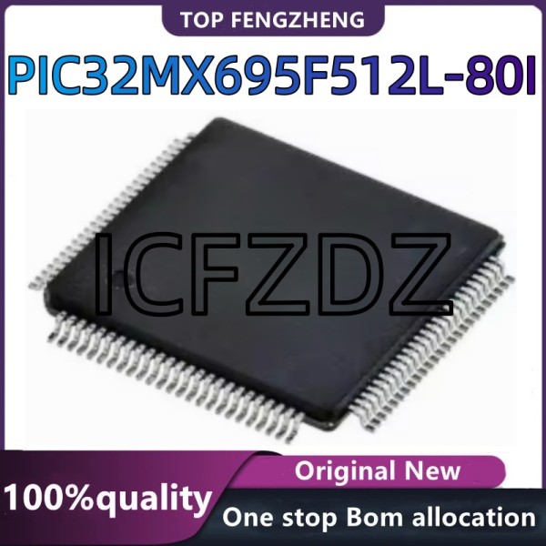 100% 새 PIC32MX695F512L-80IPT PIC 32MX 695F 512L 80I PT TQFP-100 집적 회로 제품 이미지