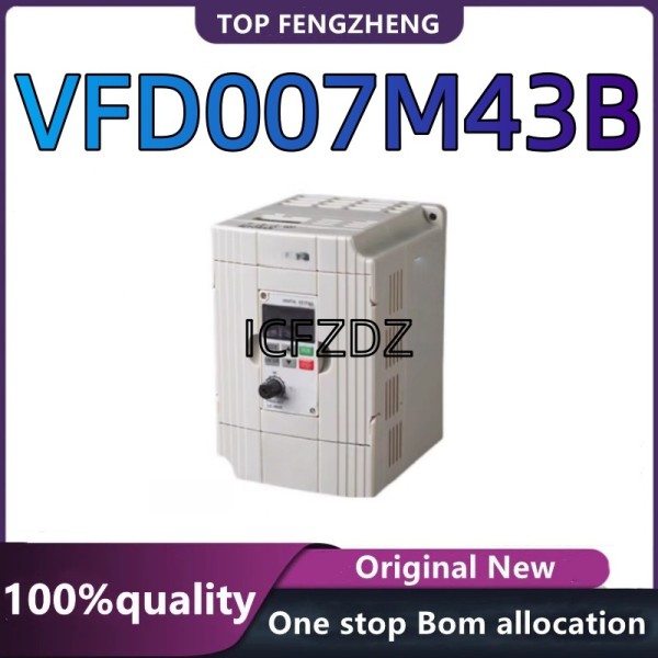 100% 신품 원본 0.75 kw 380V 인버터, VFD007M43B 제품 이미지