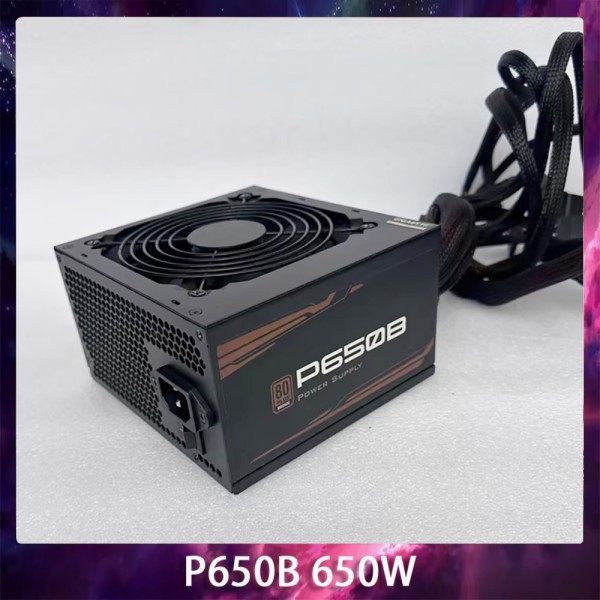 P650B ATX 12V 50-60Hz 액티브 PFC 전원 공급 장치 완벽하게 작동 고품질 제품 이미지