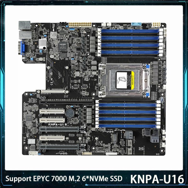 KNPA-U16 지원 EPYC 7000 M.2 6NVMe SSD 서버 마더보드 제품 이미지