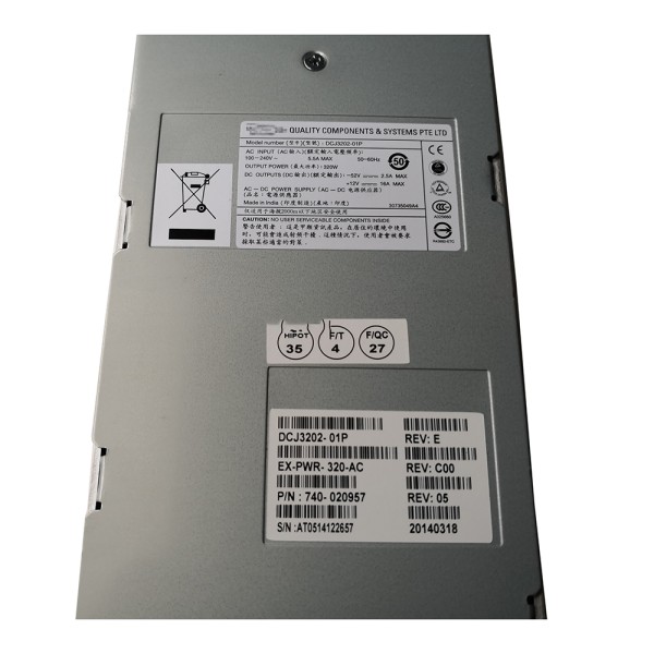 JUNIPER EX4200 EX-PWR-320-AC 740-020957 DCJ3202-01P 데스크탑 전원 공급 장치 제품 이미지