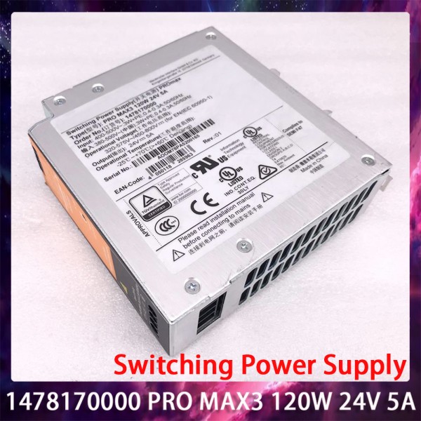 1478170000 PRO MAX3 120W 24V 5A Weidmuller용 3상 전원 스위칭 공급 장치 제품 이미지