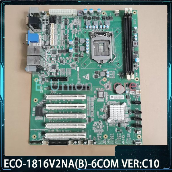 ECO-1816V2NA B -6COM VER: C10 산업용 컴퓨터 마더보드 6개의 직렬 포트 PCI 슬롯 1155핀을 지원합니다 제품 이미지