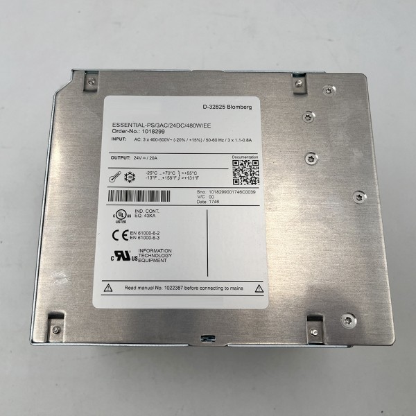 1018299 ESSENTIAL-PS3AC24DC480WEE 3상 에디션 전원 공급 장치 DIN 레일 장착 제품 이미지