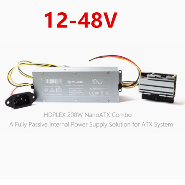 HDPLEX NANO ACDC 200W DC-ATX 12-48V 19V10.5A용 새 원본 전원 공급 장치 제품 이미지