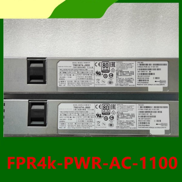 1PCS 거의 새 제품인 원래 전원 공급 장치, 시스코 FPR 4100 FPR4k-PWR-AC-1100 7001674-J500용 제품 이미지