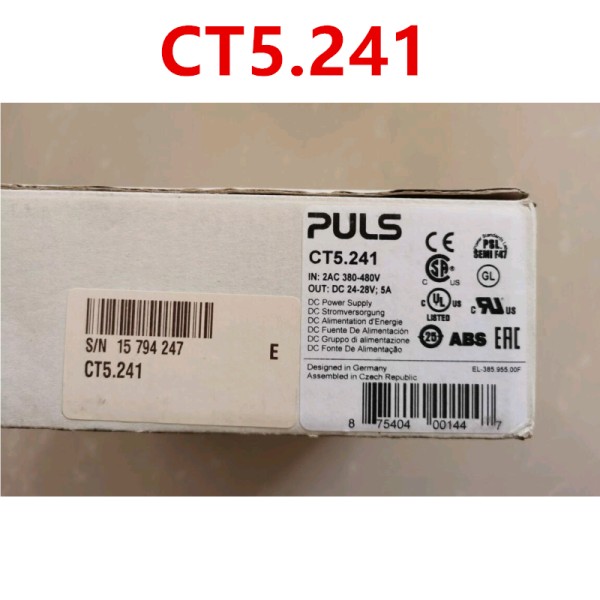 플러스 전원 공급 장치, 24V 5A CT5.241, 새제품 제품 이미지
