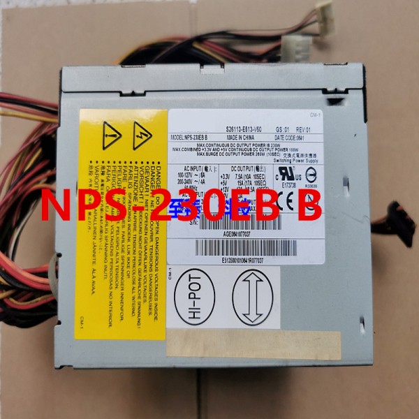 후지츠 지멘스용 전원 공급 장치, NPS-230EB B S26113-E513-V50, 230W, 거의 새제품 제품 이미지