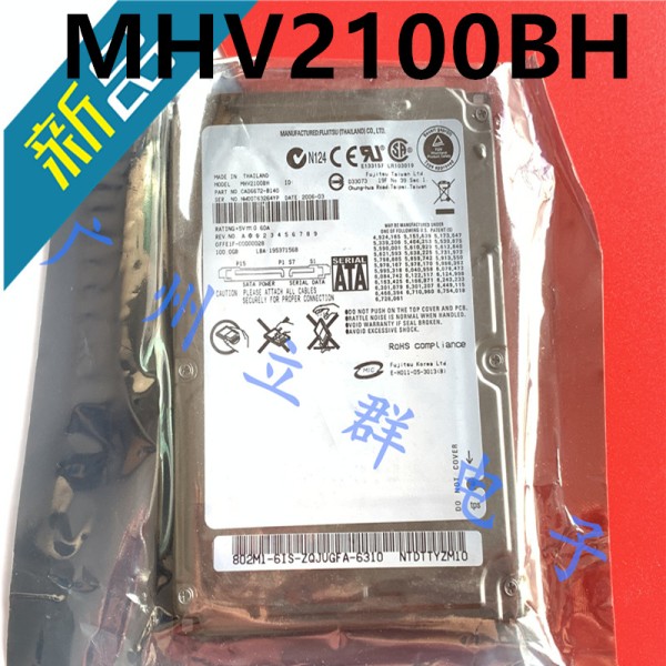 후지츠용 하드 디스크, MHV2100BH 용 SATA, 100GB, 2.5 인치, 새제품 제품 이미지