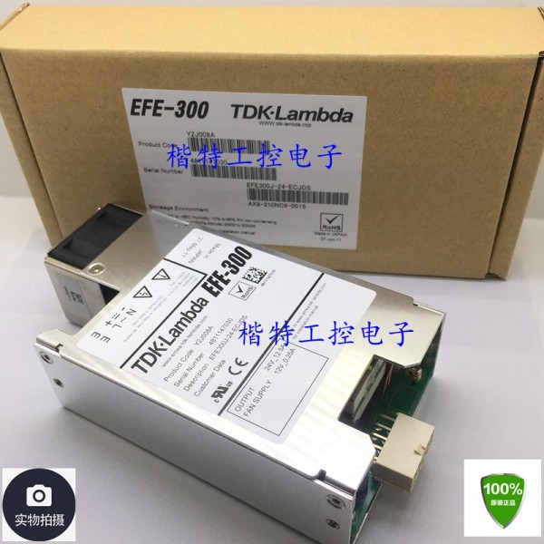 TDK-LAMBDA 전원 공급 장치, EFE-300 EFE300J-24-ECJDS, 24V, 12.5A, 300W, 새제품 제품 이미지