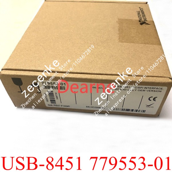 박스에 밀봉된 NI USB-8451 779553 -01 다기능 데이터 수집 카드 제품 이미지