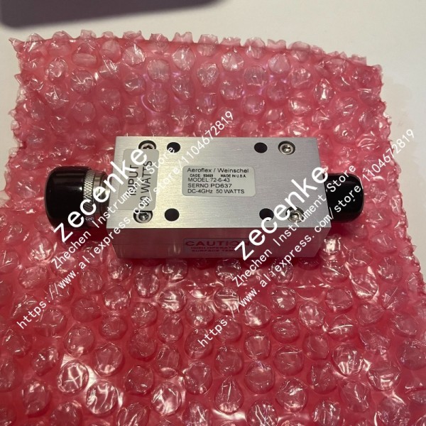 1PC 중고 Aeroflex Weinschel 72-6-43 고정 RF 감쇠기 6dB DC-4GHz 50W N-남성-여성형 제품 이미지