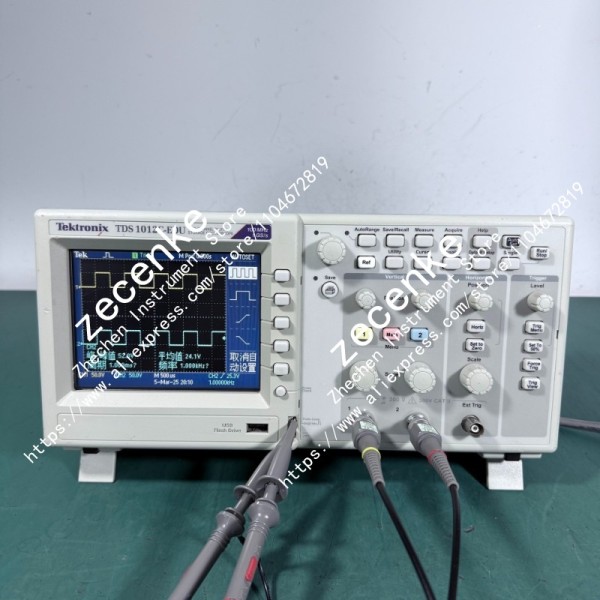 Tektronix TDS1012C-EDU 100Mhz 1GSs 컬러 디지털 오실로스코프 및 프로브 2개 제품 이미지
