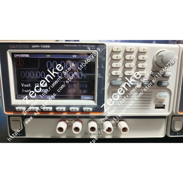 1PC 중고 GW Instek GPP-1326 프로그래밍 가능 DC 전원 공급 장치 32V6A 고전력 출력, 전자 부하 기능 포함, 상태 양호 제품 이미지