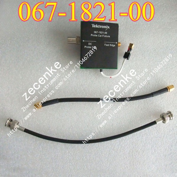 1PC 중고 Tektronix 067-1821-00 프로브 캘리퍼스 고정 장치012-0208-00 케이블 포함 제품 이미지