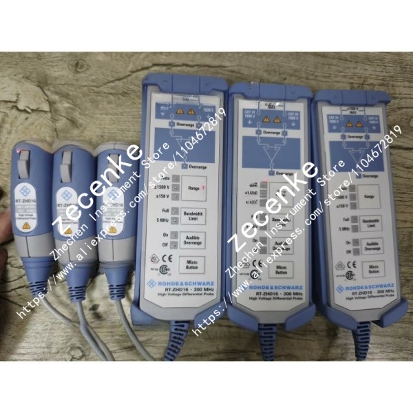 로드앤슈바르츠 RT-ZHD16 200MHz 고전압 차동 프로브 1500V CAT III 오실로스코프 1800.2207K02 제품 이미지