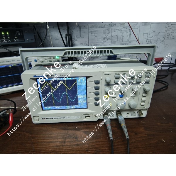 1개 중고 GW Instek GDS-1072A-U 디지털 스토리지 오실로스코프 DSO 2채널 70MHz 1GSas 상태 양호 제품 이미지