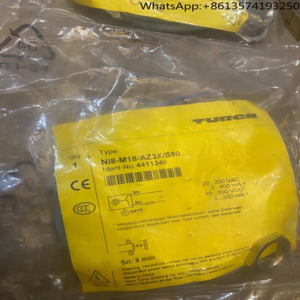 TURCK Ni8-M18-AZ3XS90 주문번호: 4411340 제품 이미지