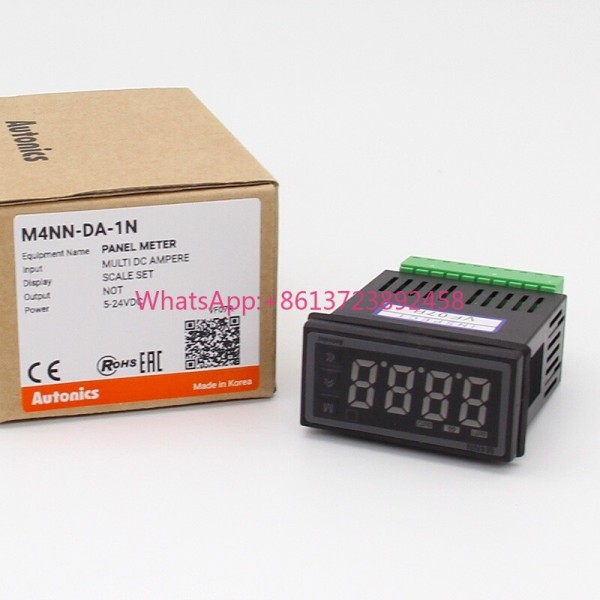 Autonix 전압 전류계, M4NN-DA-1N, DC 측정, 크기 48 × 24mm, NPN 오픈 콜렉터 제품 이미지