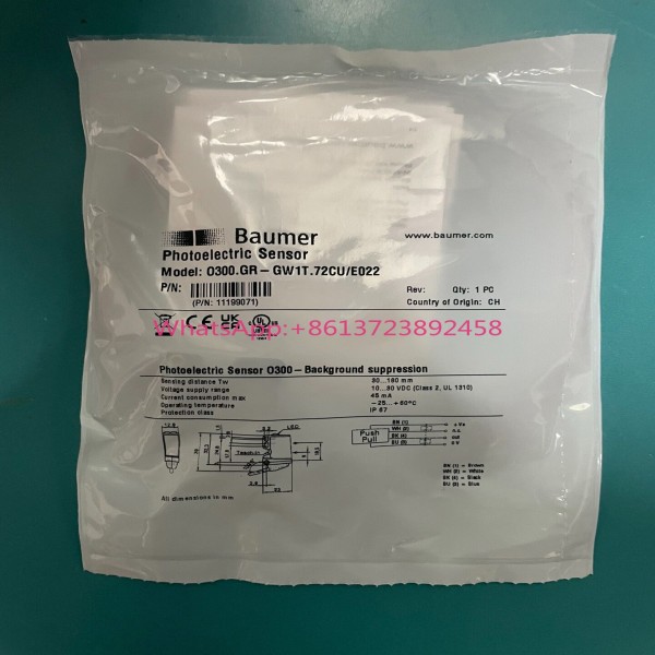 바우머 광전 센서, O300.GR -GW1T.72CUE022 제품 이미지