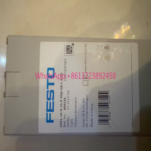 OVEL-10-H-15-P-VQ6-UA-C-A-H3 페스토 진공 발생기 FESTO 604116 제품 이미지