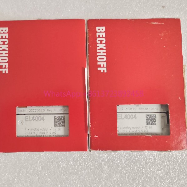 코드가 있는 BECKHOFF EL4004, 독일 Beckhoff 모듈, 형 제품 이미지