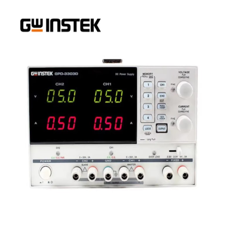 Gwinstek 전원 공급 장치 GPD-3303S 다중 프로그래밍 가능 선형 DC 3채널 30V 3A 제품 이미지