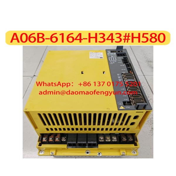 A06B-6164-H343 # H580 중고 통합 스핀들 드라이브 증폭기 컨트롤러, 테스트 완료, 제품 이미지