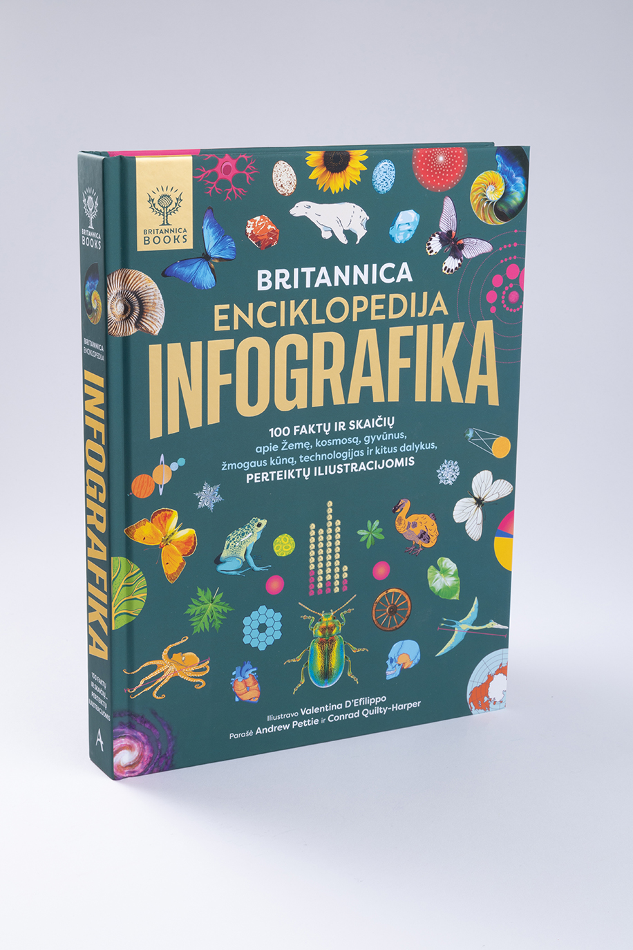 Britannica enciklopedija. Infografika dovanos nuotrauka