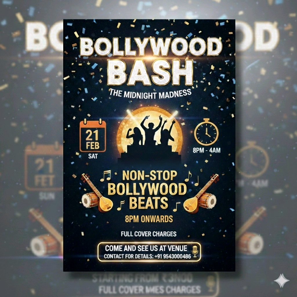 Banner for Bollywood Bash