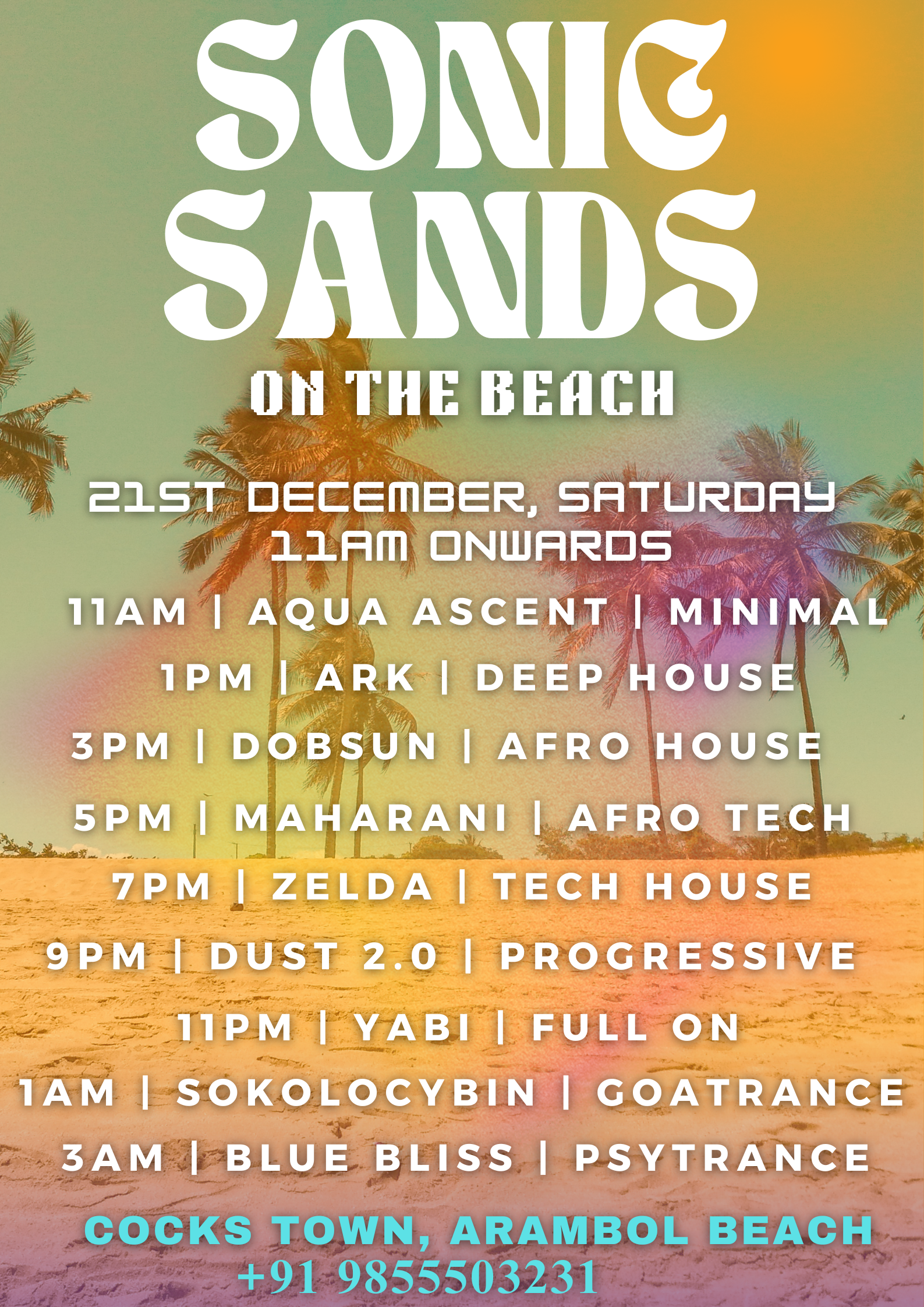 Banner for SONIC SANDS On The Beach