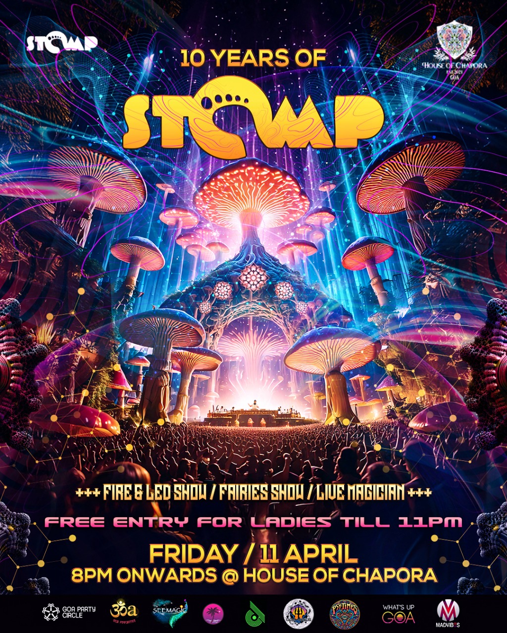 Banner for Stomp Turns 10
