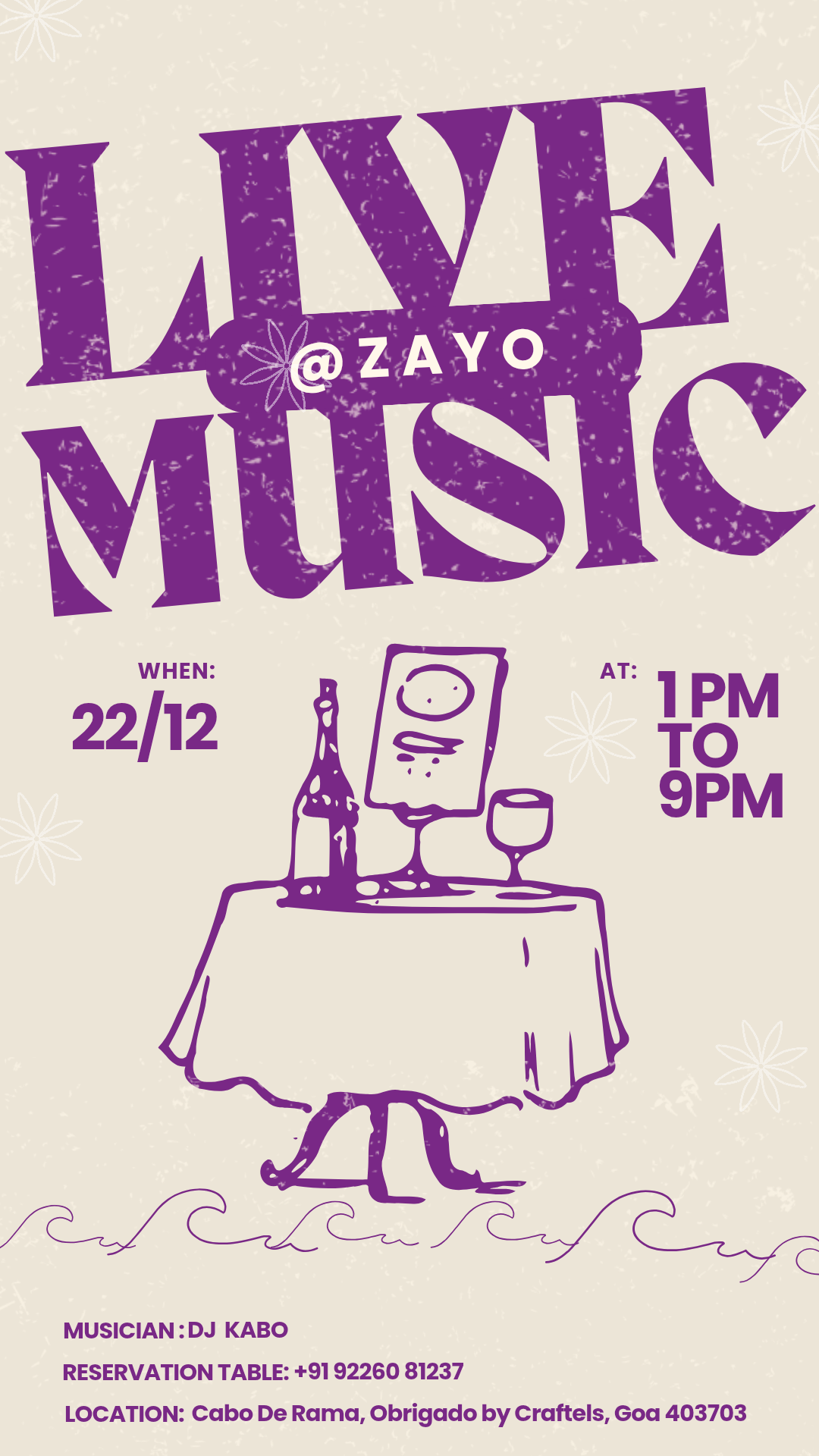 Banner for Live DJ @ZAYO