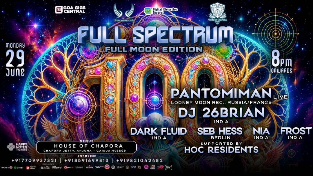 Banner for Full Moon Party 100th Rdition