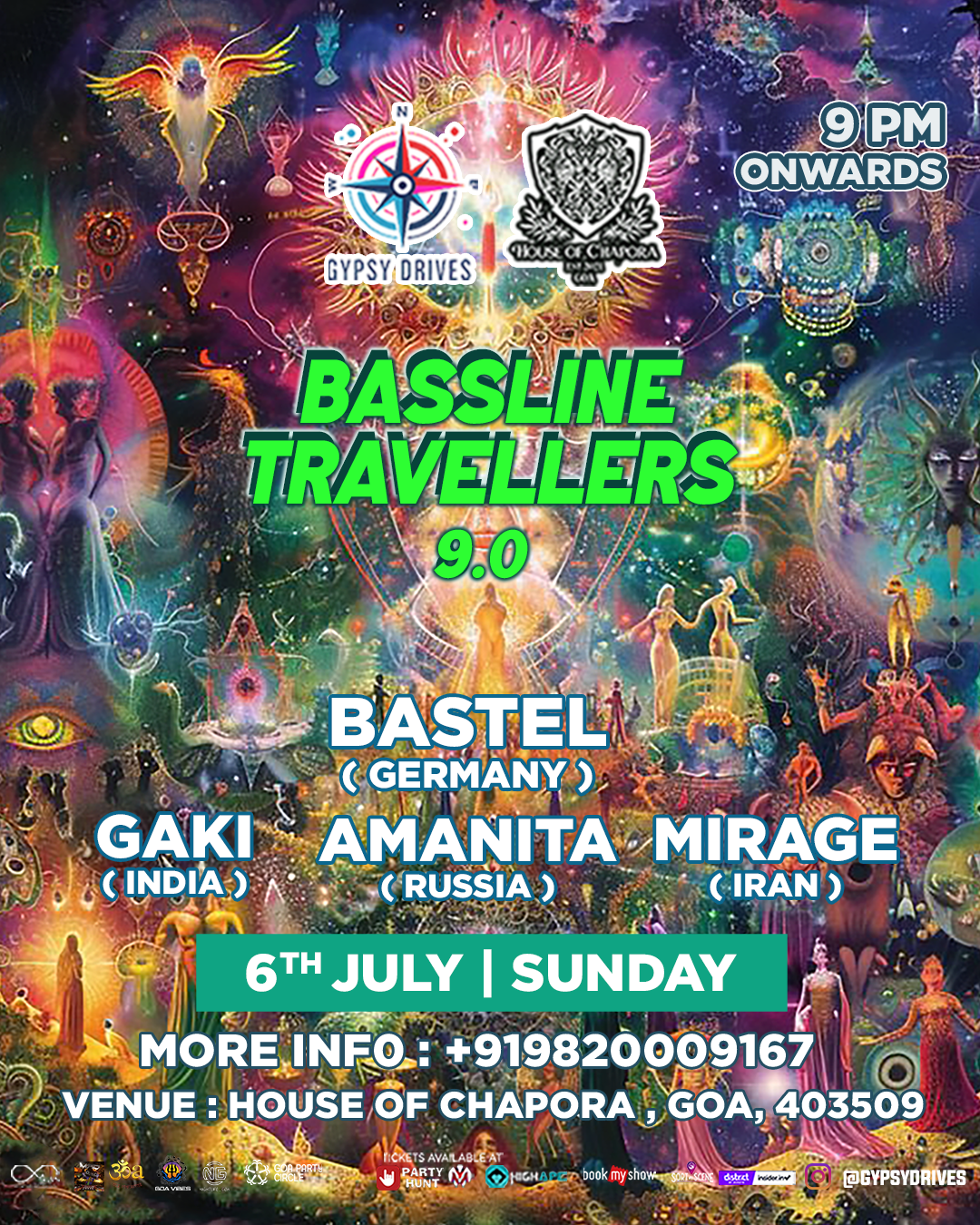 Banner for BASSLINE TRAVELLERS 9.0