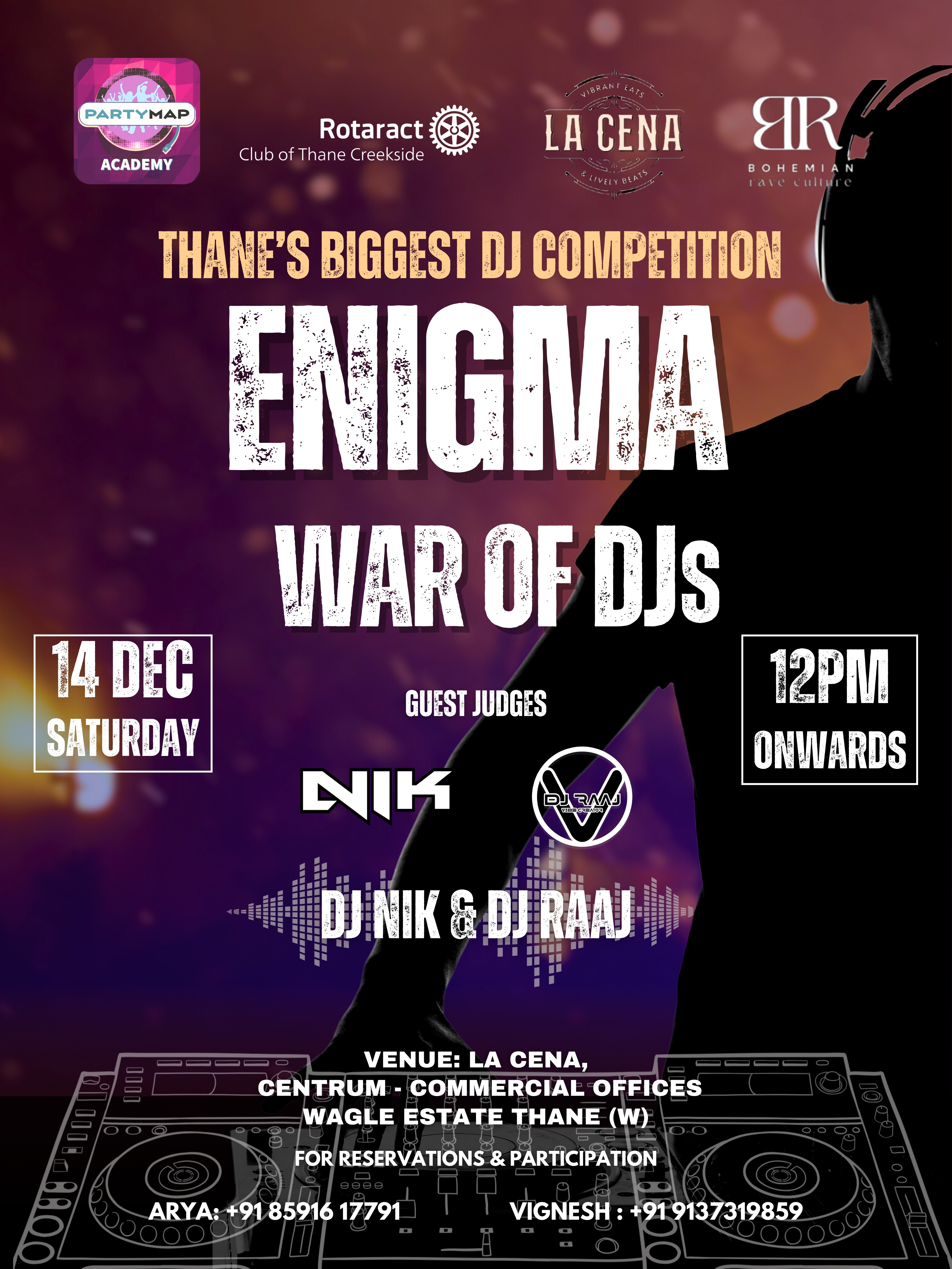Banner for ENIGMA WAR OF - DJs