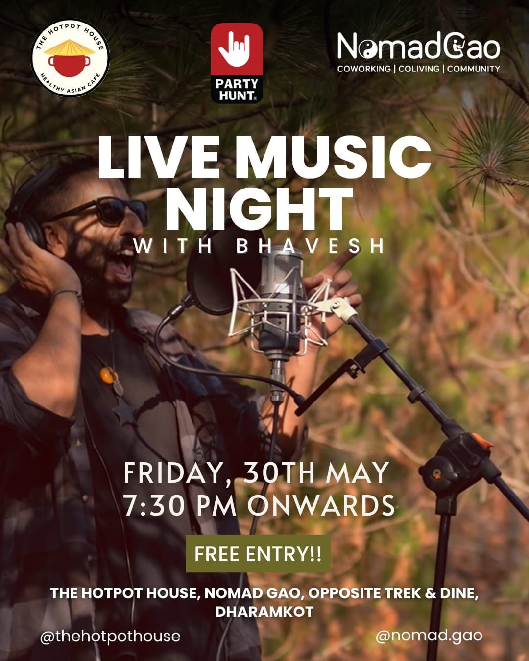 Banner for Live Music Night