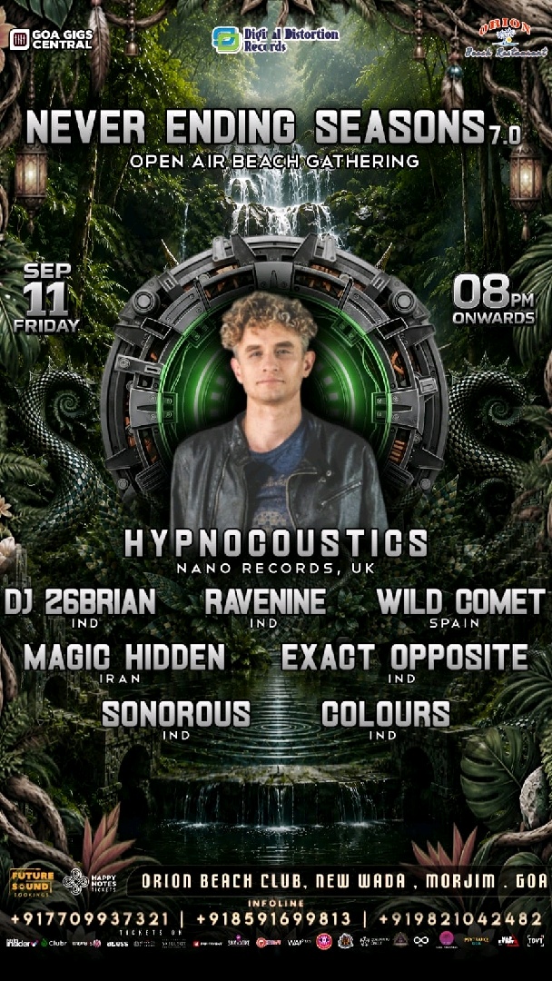 Banner for Open Air Beach Party Hypnocousti