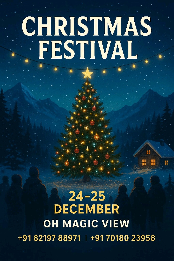 Banner for Christmas Festival