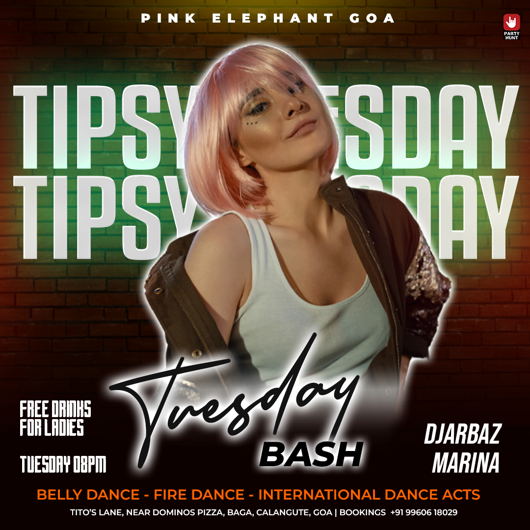 Banner for Tipsy Tuesday