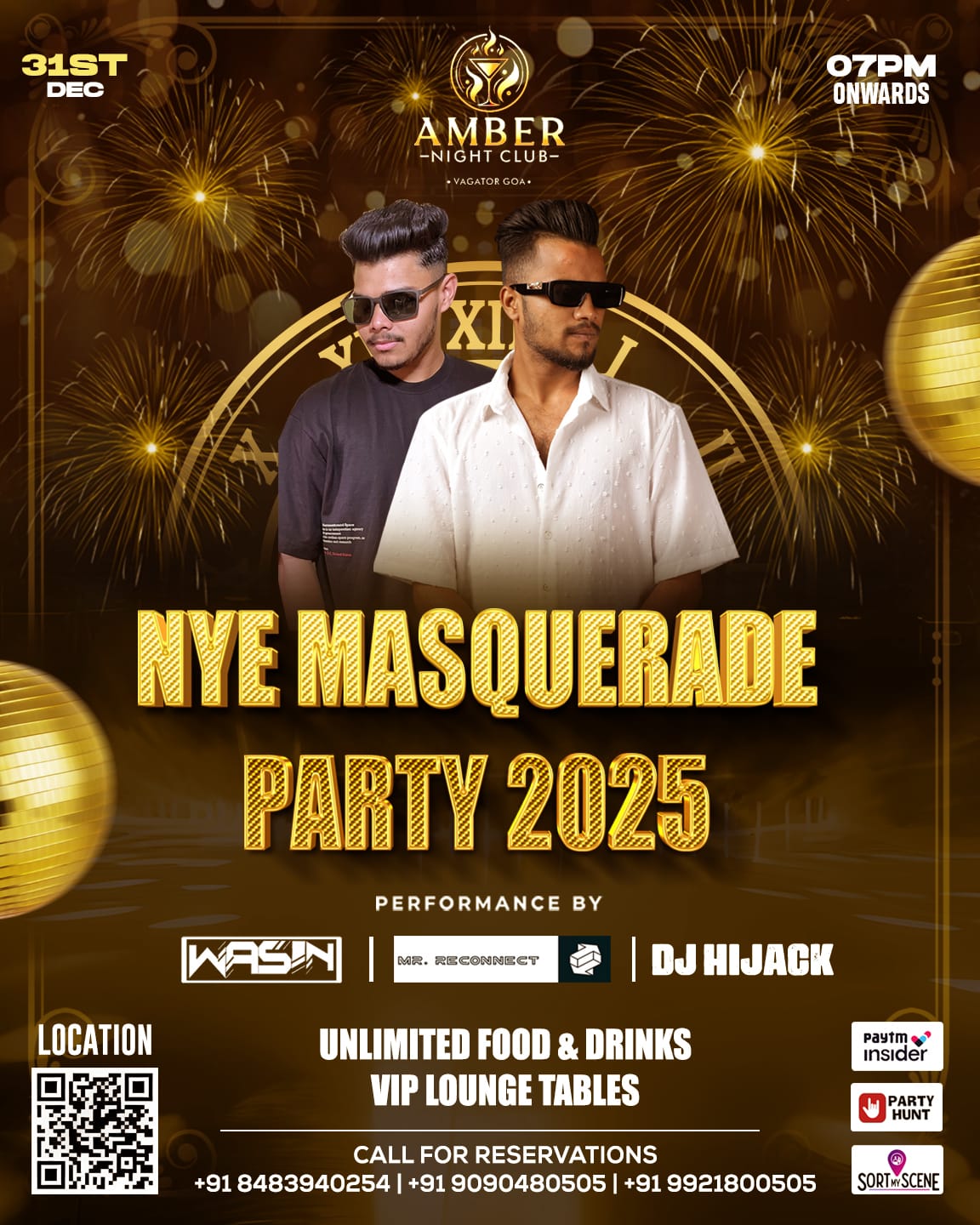 Banner for NYE Masquerade Party 2025