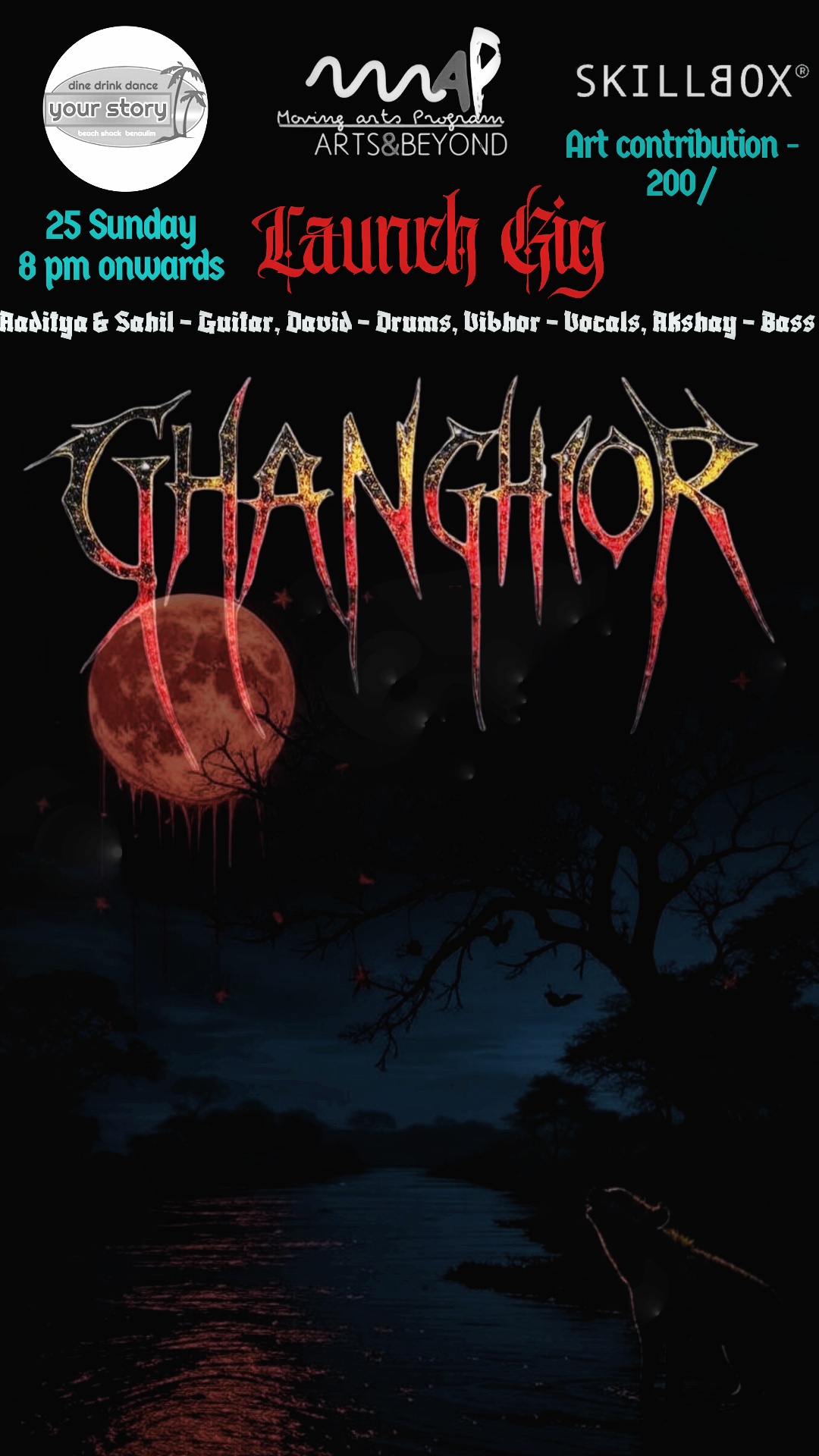 Banner for Ghanghor Launch Gig