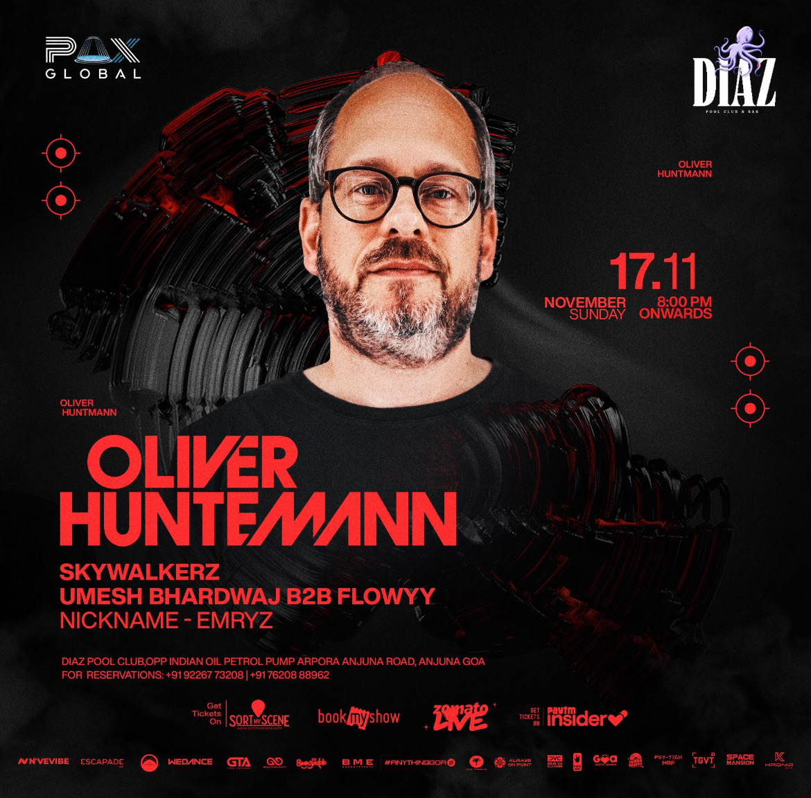 Banner for Oliver Huntermann at Diaz
